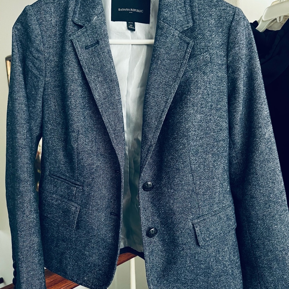 Banana Republic Gray Women's Blazer